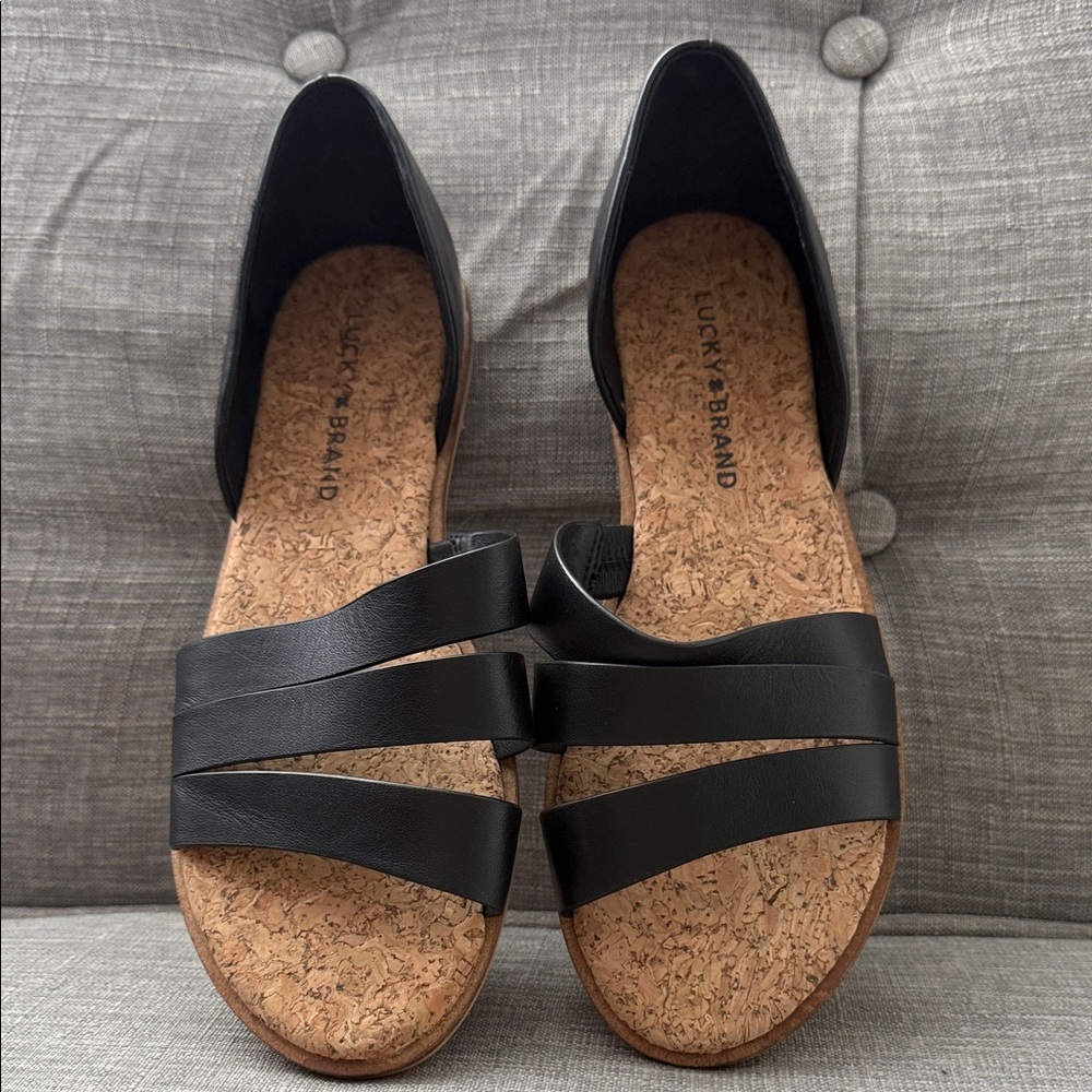 Lucky Brand Black Strappy Women's Sandals